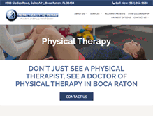 Tablet Screenshot of bocaratonphysicaltherapist.com